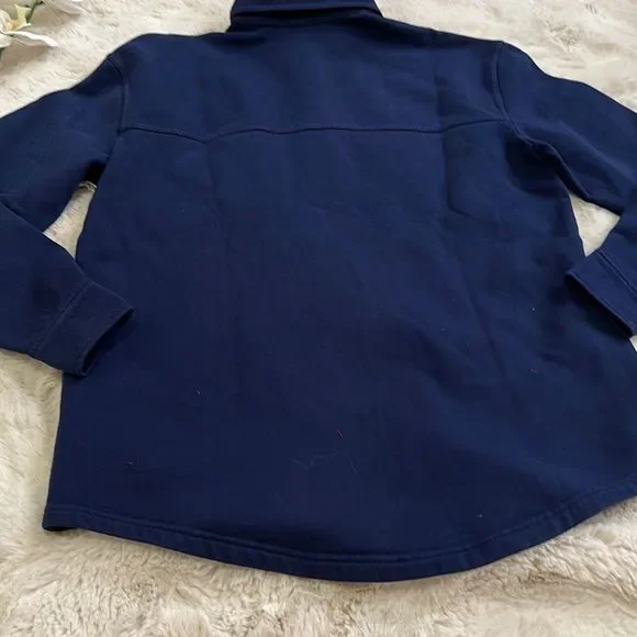 Good American Fleece Jacket in Blue Rinse Size 00/0 - Picture 14 of 14